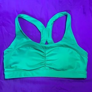 Roxy Spirit Sports Bra S/34 Mesh Sweetheart Pinch Front Racerback. New